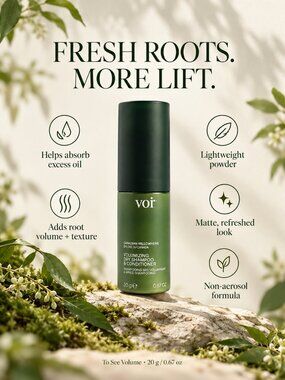 Voir To See Volume Dry Shampoo & Conditioner Non-Aerosol Powder 20g